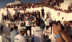 Canon Greece Red Bull Art Of Motion Santorini Freerunning Event Bull Art Event Santorini