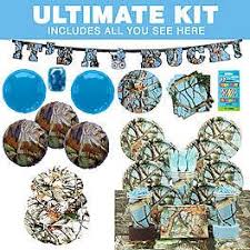 Light Blue Camo Party Decorations Ideas And Supplies Wholesalepartysupplies Com Camo Baby Shower Decorations Camo Birthday Blue Camo Baby Shower
