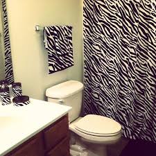 Sdliving zebra brown and tan polyester fabric shower curtain,printed shower curtains for bathroom,contemporary decorative waterproof bathroom curtains,72 inches w x 72 inches h. I Have This Same Shower Curtain Towels Etc But My Toilet Has It On It Too I Did The Toilet In Zebra Print Bathroom Zebra Print Bedding Zebra Bathroom Decor