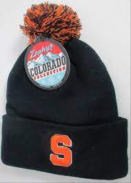 Syracuse Knit Cap Hat Pom Orangemen University Zephyr Brand Ncaa Licensed Z Zephyrcoloradocollectionseries Syracus Knit Cap Pom Pom Fashion Knit Beanie Hat