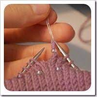 But if i say almost, there is a little hope: How To Add Beads To A Project With A Homemade Beading Needle Bead Knit Knitting Knitting Stitches
