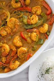 Jamaican Curry Shrimp Seafood Recipe Jamaican Dishes Jamaican Recipes Jamaican Cuisine