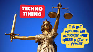 It Is Not Wisdom But Authority That Makes A Law. T — Tymoff