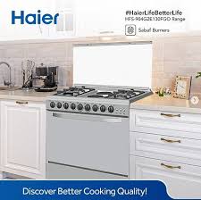 Haier Range With Sabaf Burners That Guarantee Evenly Cooked Goodness In 2020 Kitchen Appliances Kitchen Kitchen Cabinets