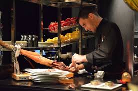 carving ham l atelier de joel robuchon joel robuchon bar design restaurant atelier