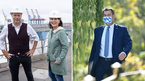 Beide parteivorsitzende haben ambitionen auf die kanzlerkandidatur. Analyse Habeck Soder Co Schwarz Grun Wird Die Republik Br24