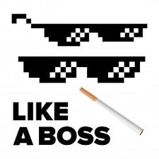 Pikselnye Ochki Vektor Kak Obraz Zhizni Boss Bandit Dlya Mem Foto I Kartinki Izolirovannyh Illyustraciya Boss Sdelka Ochki Png I Vektor Png Dlya Besplatnoj Zagruz Like A Boss Logo Reveal Colorful