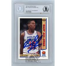 We did not find results for: Dennis Rodman 1991 92 Upper Deck Autographed Card 457 Bas Steel City Collectibles