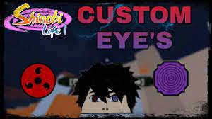 A custom sharingan and rinnegan i made feel free to use it. How To Get Custom Eye S Free Eye S Id S For Custom Shinobi Life 2 Youtube