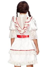 Women S Haunted Doll Dress Costume Haunted Women Doll Ad Doll Dress Doll Dresses Costume Doll Costume