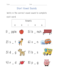 Short Vowel Sounds Worksheet Vowel Worksheets Vowel Lessons Phonics Kindergarten