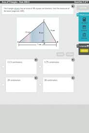 Since one square centimeter is equal to 0.155 square inches, you can use this simple formula to convert: Plzzzzzzz Helppppquestion The Triangle Shown Has An Area Of 46 Square Centimeters Find The Measure Brainly Com