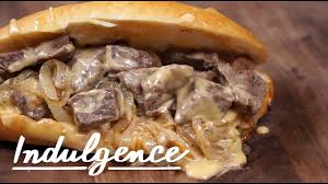 Dry heat cooking causes the exterior of the meat to brown and caramelize which gives. How To Make This Perfect Steak Sandwich With Cheese Sauce And Caramelized Onions Youtube