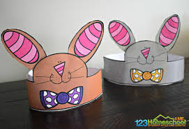 Free bunny rabbit coloring page printable. Printable Bunny Ears Hat Template