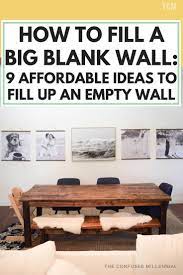 The color is a light taupe, almost looks like a chocolate milkshake (sorry the pics are horrible along with the other suggestions, i'd put a larger wall canvas or two on that wall, as they will pop out and look great in the room while minimizing the blank space. How To Fill A Big Blank Wall 9 Affordable Ideas To Fill Up An Empty Wall Big Blank Wall Big Wall Decor Oversized Wall Decor
