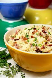 Mix the sour cream, buttermilk, chives and lemon juice in a large bowl and season with salt and pepper. Sour Cream And Bacon Potato Salad Creative Culinary