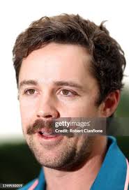 Travis Head of Australia speaks to the media during an Australian... News  Photo