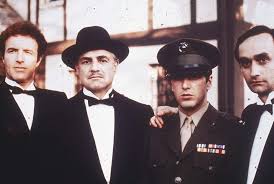 Sonny Corleone James Caan Don Vito Corleone Marlon Brando Michael Corleone Al Pacino And Fredo John Cazale In The Godfather Marlon Brando Al Pacino