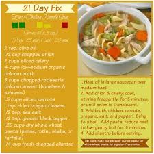 Inside you will find lots of great healthy recipes . 21 Day Fix Easy Chicken Noodle Soup Millennial Mom Copy Me That