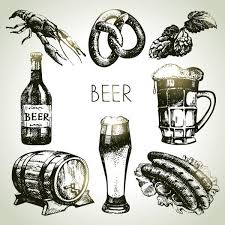Conjunto De Oktoberfest De Cerveza Ilustraciones Dibujadas A Mano Ilustracion De Stock In 2020 Hande Zeichnen Oktoberfest Bier