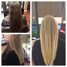 My fate arrived on a saturday morning three weeks later. Before And After From Brown To Blonde With Aveda S New Blonde Finisher Brown Hair Dyed Blonde Brown Hair Dye Light Hair