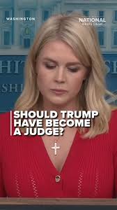Reporter asks if President Donald Trump should have become a judge to avoid  all halts