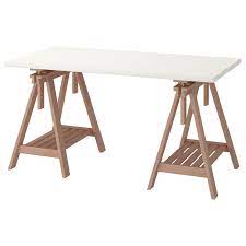 linnmon finnvard tisch weiss buche ikea table ikea chevalet bureau ikea