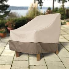 Conceal & shelter tables, chairs, loveseats, chaise loungers, umbrellas, grills and lots more with these great weather resistant protectors. Classic Accessories 789 Veranda Patio Chair Cover 78912 Rona