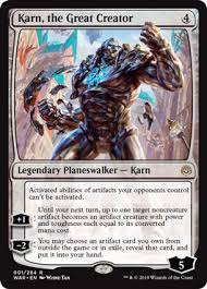 This site provides accurate and independent information on more than 500.000 magic the gathering decks, tournaments and magic singles prices. Mtg Karn The Great Creator Card Prices And Decks August 2021 Mtgdecks