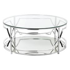 Pangea Home Edward Round Coffee Table Walmart Com In 2020 Round Coffee Table Coffee Table Round Glass Coffee Table