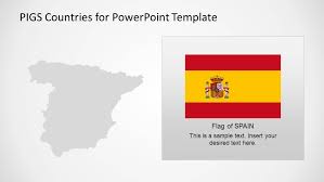Provinces of spain (blank map). Spain Political Outline Map With Flag Slidemodel