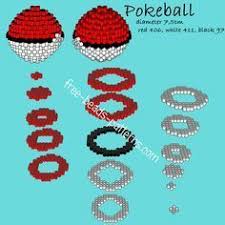 Pokeball 3d Perler Beads Hama Beads Playbox Pyssla Pattern Pokemon Perle Perle A Repasser Modeles Perles Hama 3d