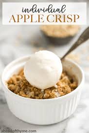Individual Apple Crisp Recipe Individual Apple Crisp Recipe Apple Crumble Topping Baked Dessert Recipes