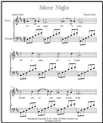 Silent night (pdf sheet music) $3.50. Silent Night Sheet Music Piano Arrangements For Elementary Students