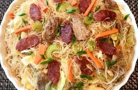 Pancit Bihon Pancit Chicken And Shrimp Shrimp And Vegetables