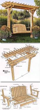 Arbor Swing Plans Outdoor Furniture Plans Projects Outdoor Furniture Plans Woodworking Projects Diy Diy Projects Plans