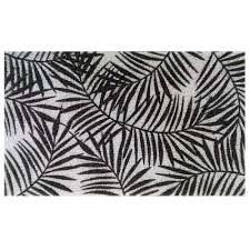 Tapis D Entree Rectangulaire Herbarium Motifs Feuillages Paillasson Et Tapis D Entree Decoration Textile Linge De Maison Gifi