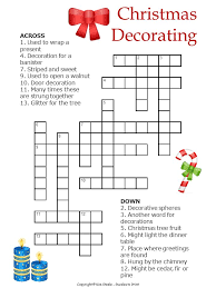With these 10 sites, you can find free easy crosswords to print, puzzles, and other resources to keep you bus. Christmas Decorations Crossword For Kids Christmas Worksheets Christmas Crossword Christmas Crossword Puzzles