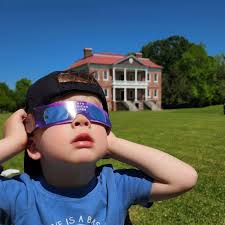 Yesterday, many Drayton Hall staff members, families, and guests enjoyed  observing the solar eclipse