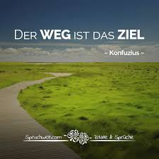 Der Weg Ist Das Ziel Konfuzius Zitat