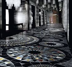 Black And Gold Marble Floor Design Sicis Black Cosmati Mosaic Flooring Marble Mosaic Beautiful Tile