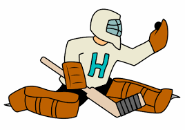 How To Draw A Cartoon Hockey Goaltender In Action