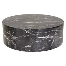 Tokki Black Marbled Cement Coffee Table In 2020 Black Marble Coffee Table Coffee Table Black Coffee Tables