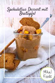 Spekulatiuskeksen Spekulatiuscreme Bratapfelwrfeln Schichttraum Weihnachten Spekulatius Verfei Einfacher Nachtisch Spekulatius Dessert Veganer Nachtisch