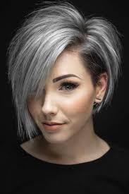 This is a particularly flattering length for women experiencing thinning hair or some hair loss, as it cuts hair at its fullest or densest length, minimizing. Undercut Hairstyle Gray Hair Nice