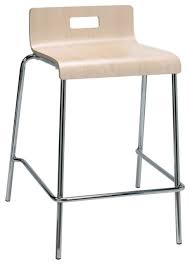 Contemporary stool features a round low back design. Jive Counter Height Stool Natural Plywood Shell Low Back Contemporary Bar Stools And Counter Stools By Bisonoffice Houzz