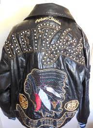 Mens Avirex Leather Jacket Xl New York Faux Fur Removable Collar Jackets Leather Jacket Avirex