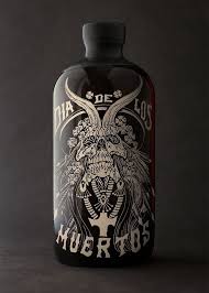 Dia De Los Muertos Horchata Rum Bottle Design Beer Packaging Alcohol Packaging