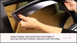 Weathertech Rear Side Window Deflector Channel Clip Installation Video Window Deflectors Weather Tech Window Operation