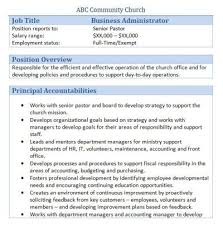 Church Forms And Job Descriptions Smart Church Management Job Description Job Search Tips Job